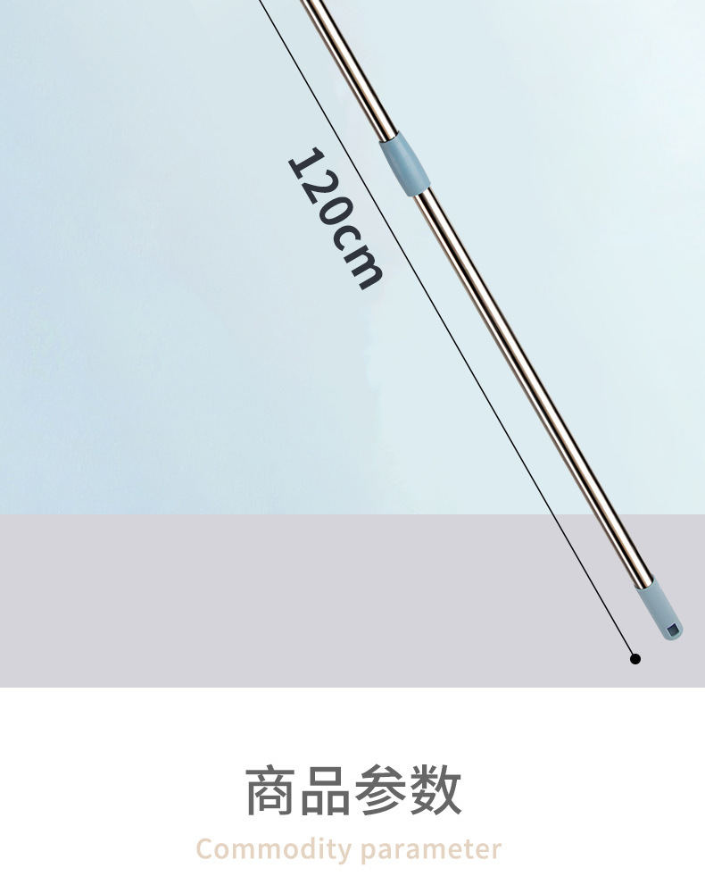 Wholesale of stainless steel telescopic rods, two-sided floor brushes, bathroom cleaning brushes and glass cleaners pic 5