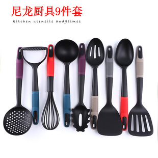 Wholesale nylon stainless steel household kitchenware, cooking spatulas and spoons, cooking utensils, complete sets of kitchen tools for cooking pic 13