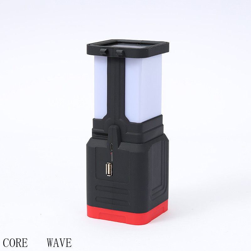 Portable LED high-intensity searchlight, solar rechargeable flashlight, household, outdoor, courtyard and camping hanging light, factory direct supply pic 7