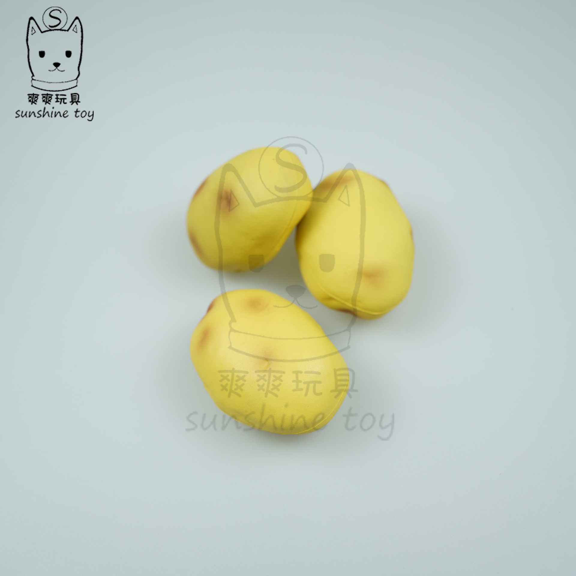 Cross-border best-selling Pu foam potato pressure ball simulation model, vegetable and fruit toys with logo printing, factory direct sales pic 2