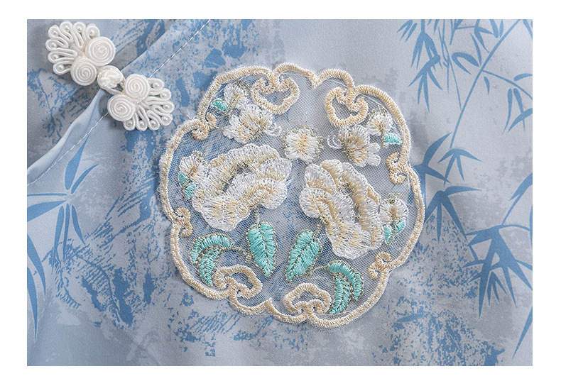 国潮汉服套装儿童国风夏装2025新款男女童六一演出服古装短袖两件套潮详情17