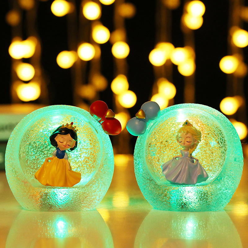 Wholesale of creative new gradient color Magic Princess star lights, girlish heart luminous night lights decorative gifts pic 1