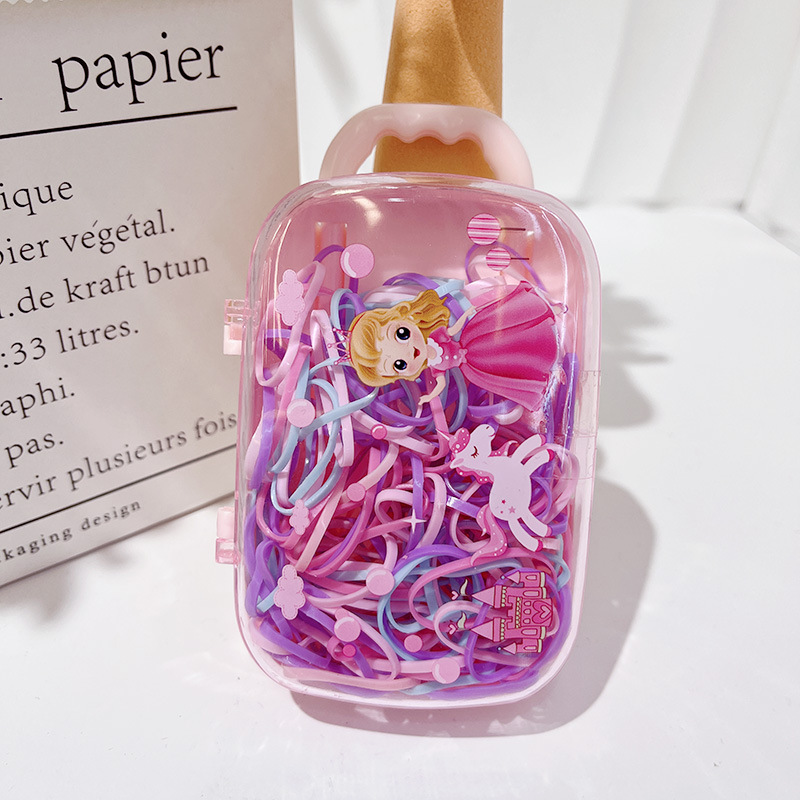 加强加粗耐用长拉不断儿童成年一次性皮筋彩色可爱创意拉杆箱造型详情3