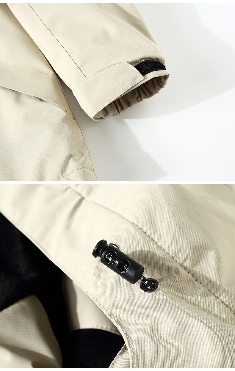 冬季一体冲锋衣工作服定 制logo加绒保暖刺绣户外团体活动服制图详情9