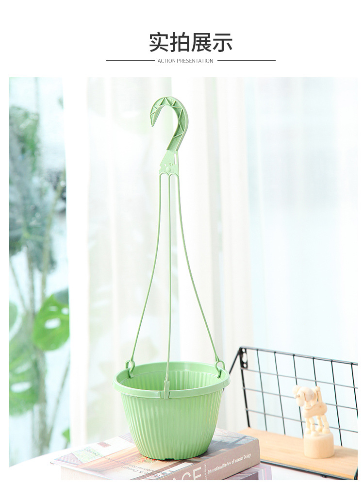 Wholesale Xiaoguoting B165 fishing hook hanging basket flower POTS, brand new material hanging green ivy special indoor flower POTS pic 11