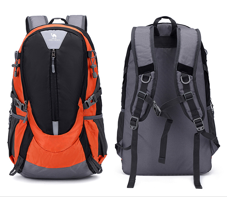 黑色户外运动背包 新款双肩包旅行包登山包户外背包男士背包详情17