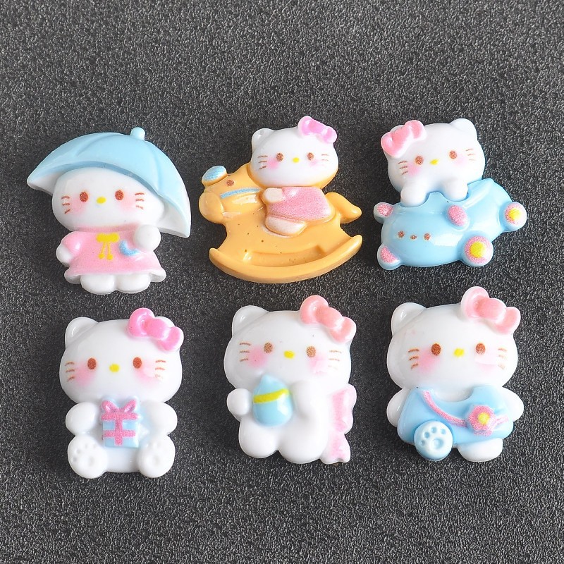 New diy small accessories for food and play refrigerator stickers, versatile resin accessories, fashionable cartoon and cute stickers pic 4