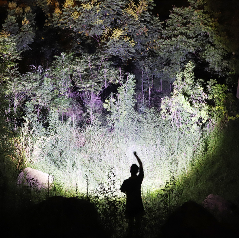 跨境P70铝合金手电筒强光充电户外超亮远射迷你便携灯超长续航详情18