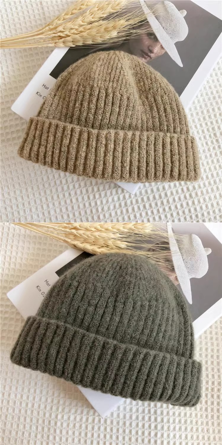 毛线帽子女冬天韩版百搭流氓帽秋冬季保暖冷帽男针织帽ins瓜皮帽详情10
