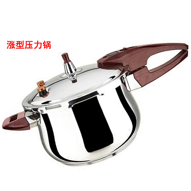 Stainless steel bulging pressure cooker 18-28cm, non-magnetic large capacity 1600-ton base pot pic 1