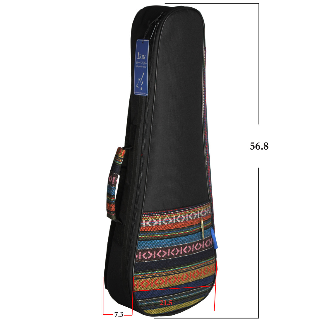 Irin 21-inch ukulele bag with cotton semi-ethnic style ukulele guitar bag, backpack and Ukulele backpack pic 2