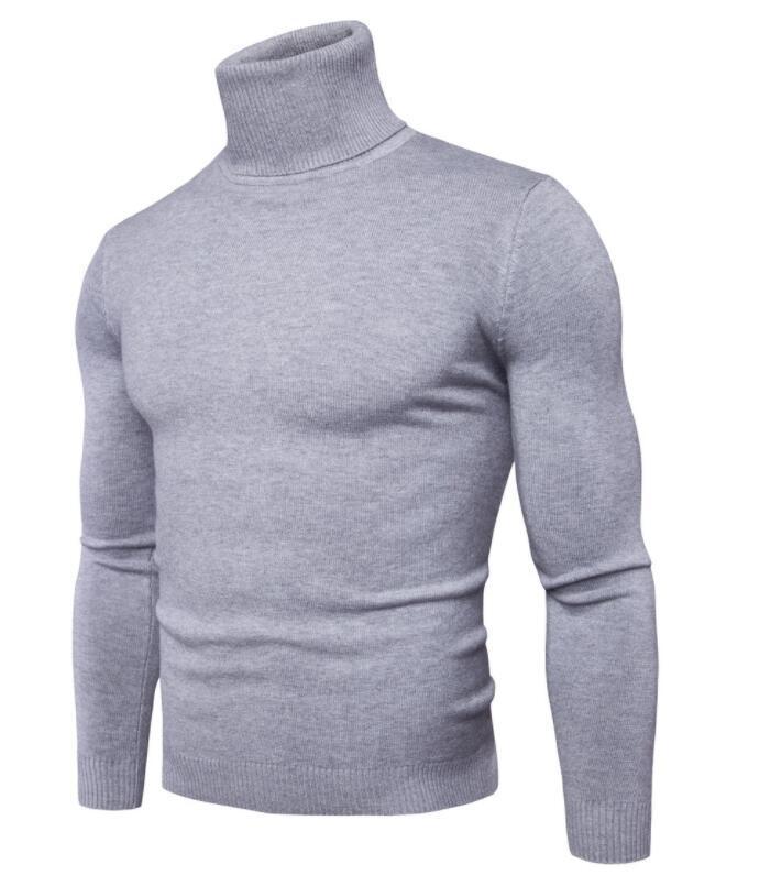 High-neck sweater for men, Korean-style slim-fit sweater, lapel woolen sweater for men, thick base knitted sweater for export pic 25