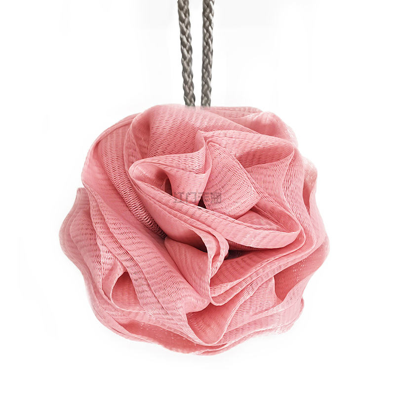 New rose bath flower bath ball, large bath ball, a perfect scrubbing tool, soft and non-dispersing foaming net bath flower pic 8