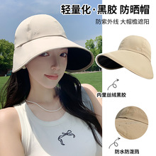 草编帽子女夏季防晒法式平顶草帽海边度假大帽檐遮阳帽高级感礼帽详情6