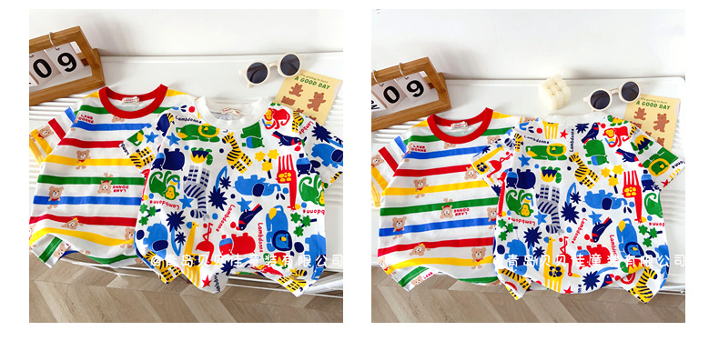 儿童短袖T恤日系Miki夏季薄款2025年女童短袖批发中小童外贸童装详情24