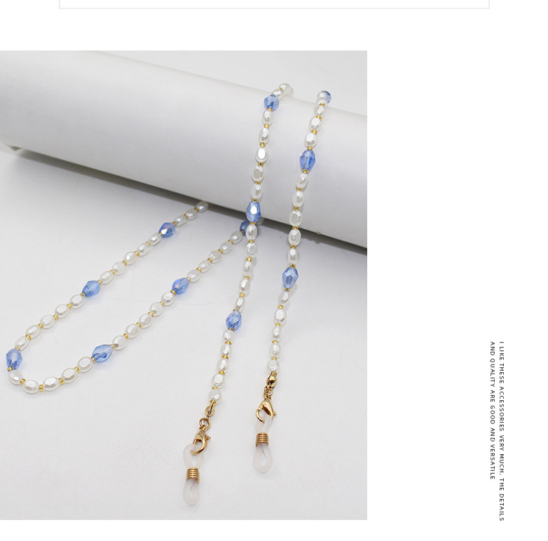 European and American acrylic pearl mask lanyards, Japanese and Korean fashionable eyeglass chains, multi-purpose neck straps, anti-drop pearl eyeglass lanyards pic 5