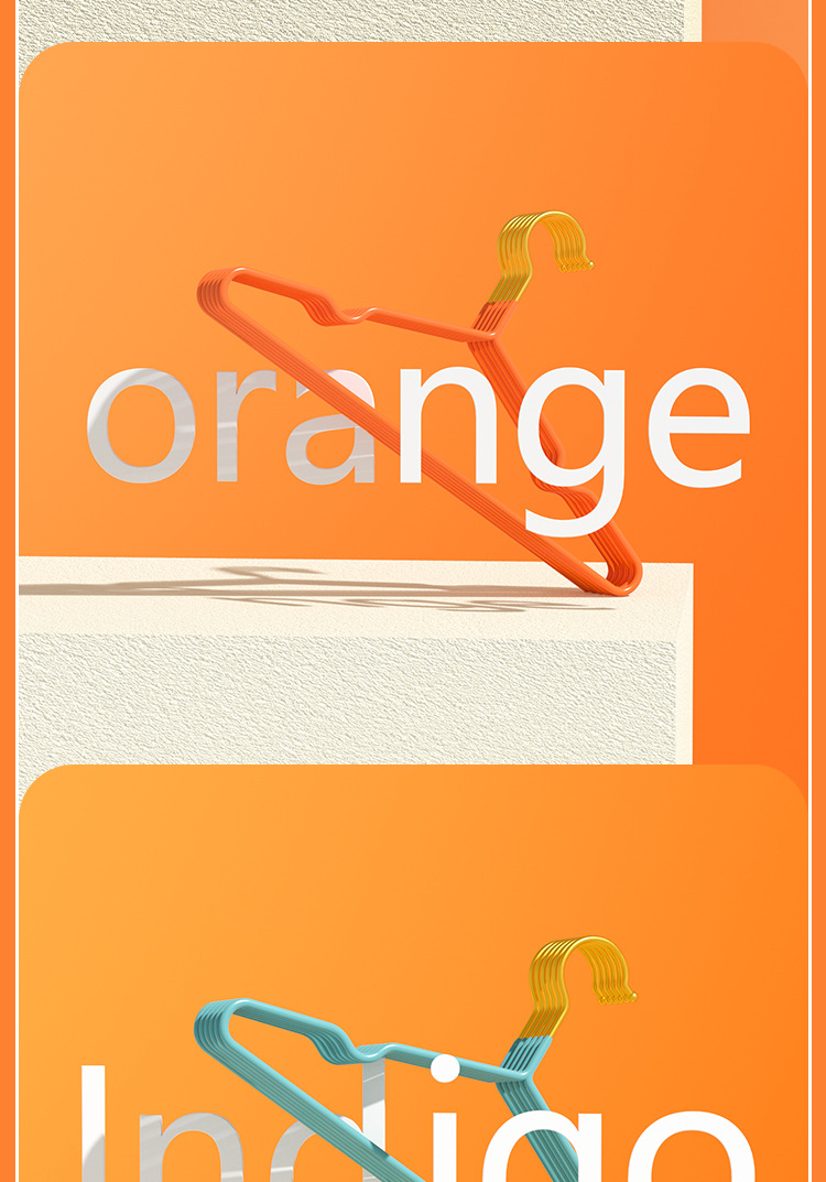 厂家批发干湿两用浸塑衣架无痕宿舍酒店家用加粗防滑成人晾衣架子详情7