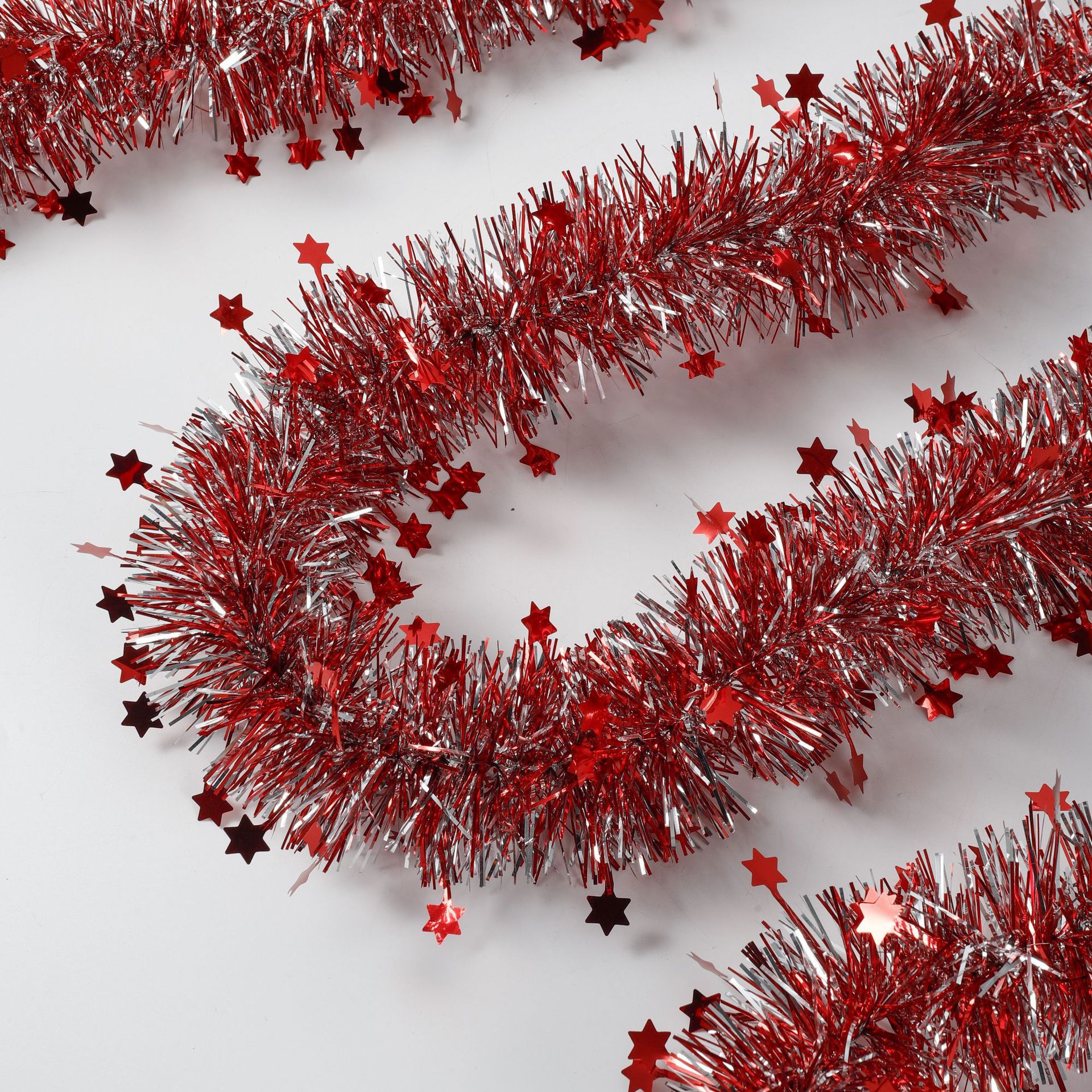 Cross-border best-selling Christmas party birthday decorations, five-pointed star color strips, wool strips, dance, wedding room decorative ribbons pic 4