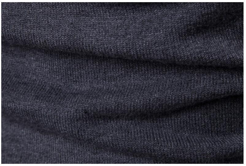 High-neck sweater for men, Korean-style slim-fit sweater, lapel woolen sweater for men, thick base knitted sweater for export pic 21