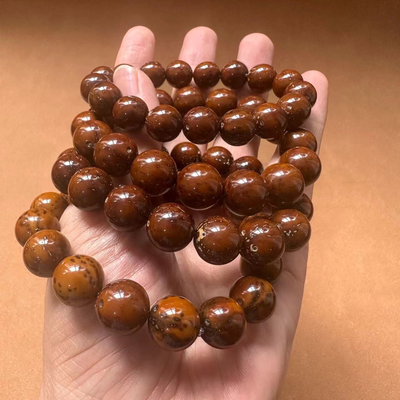 Purple Gold Rat Bracelet, Purple Gold wealth-attracting Rat Bodhi cultural Play bracelet, round and polished easy plate cultural play Buddhist prayer beads manufacturer wholesale pic 23