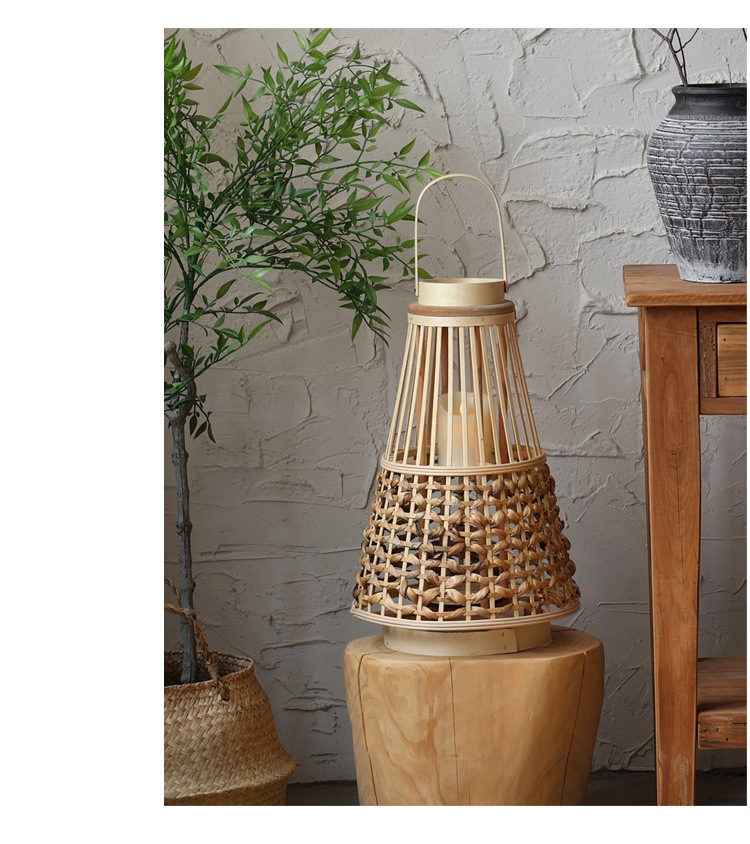 Large quantity discounts are available. Wooden wind lanterns, new Chinese-style candles, candlesticks, high-end lanterns, wabi-sabi style model room pic 21