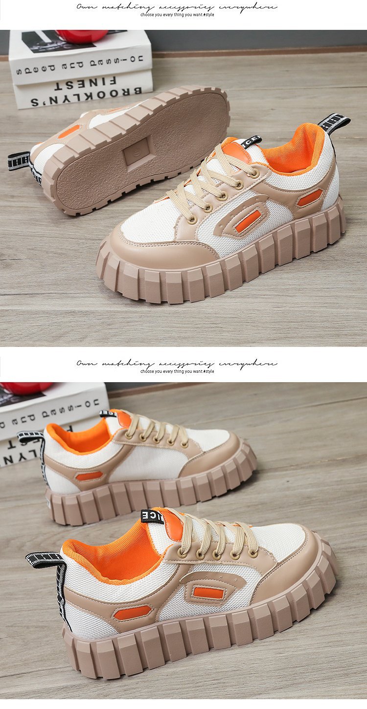 跨境外贸大码2021秋季新款街头时尚潮流圆头厚底女式休闲板鞋单鞋详情20