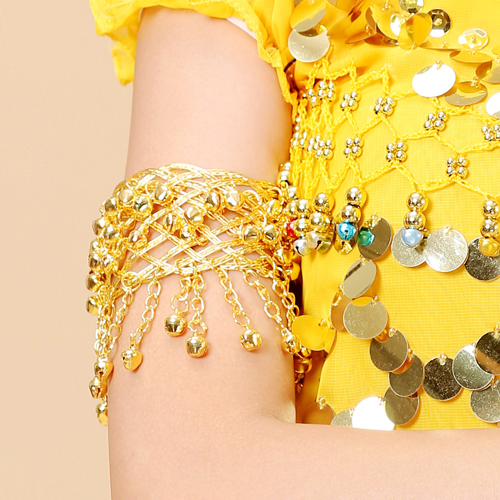 肚皮舞台手链民族舞金属铃铛臂链服装铃铛臂环印度舞蹈表演出配饰详情12