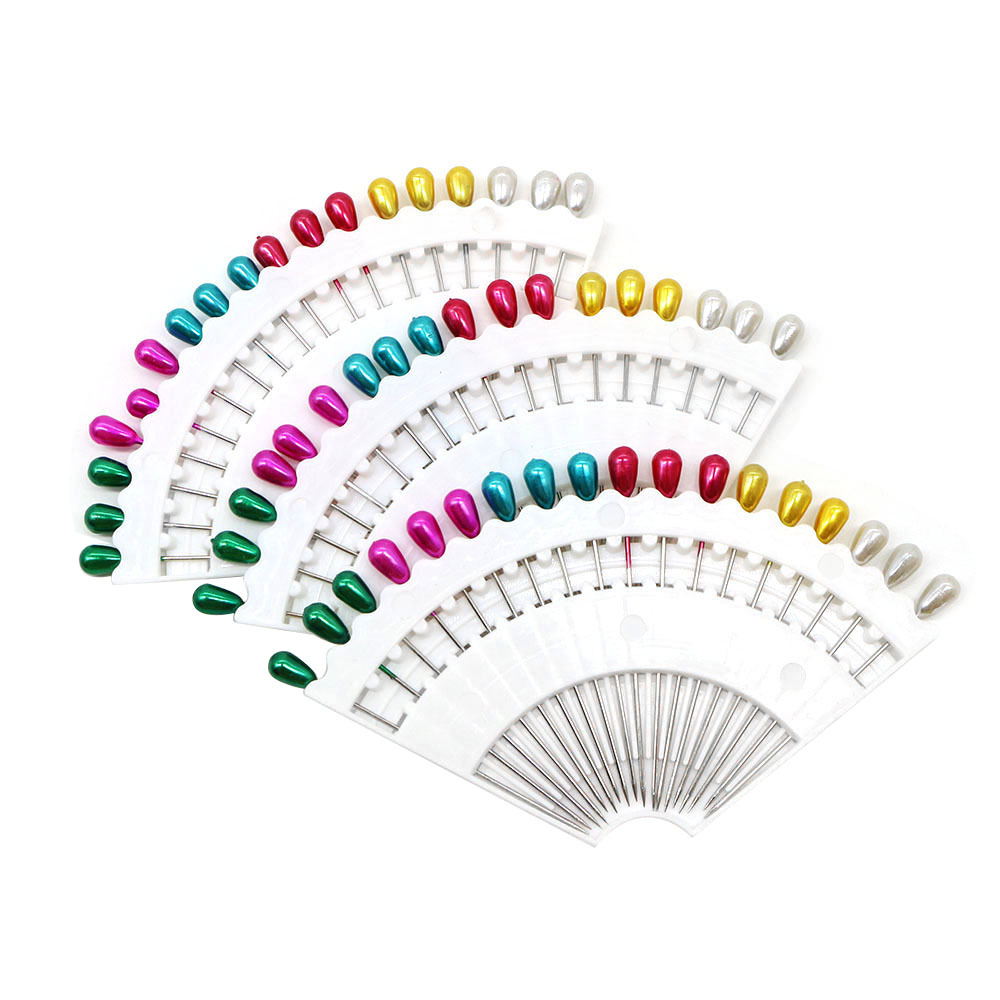 厂家批发多图案18枚扇形镀镍珠光针盘扇形针盘定位裁剪针详情7