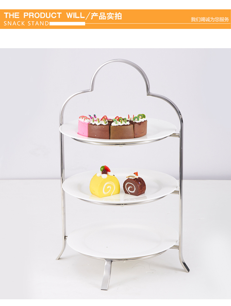 欧式下午茶点心架子 铁艺婚庆甜品台鸟笼摆件 杯子蛋糕架多层西点详情13