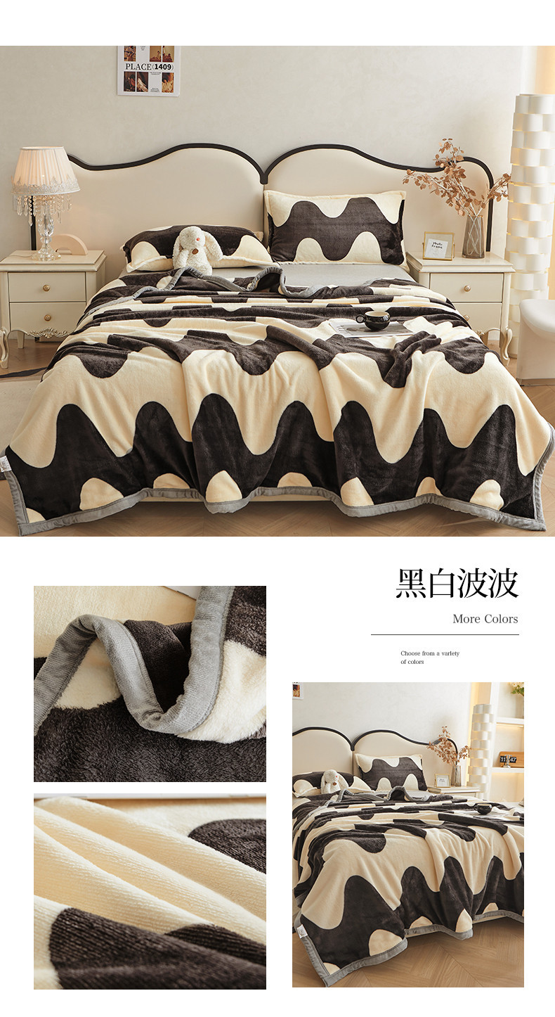 精品毛毯加厚保暖牛奶绒双层毯子沙发盖毯办公室午休空调毯子批发详情19