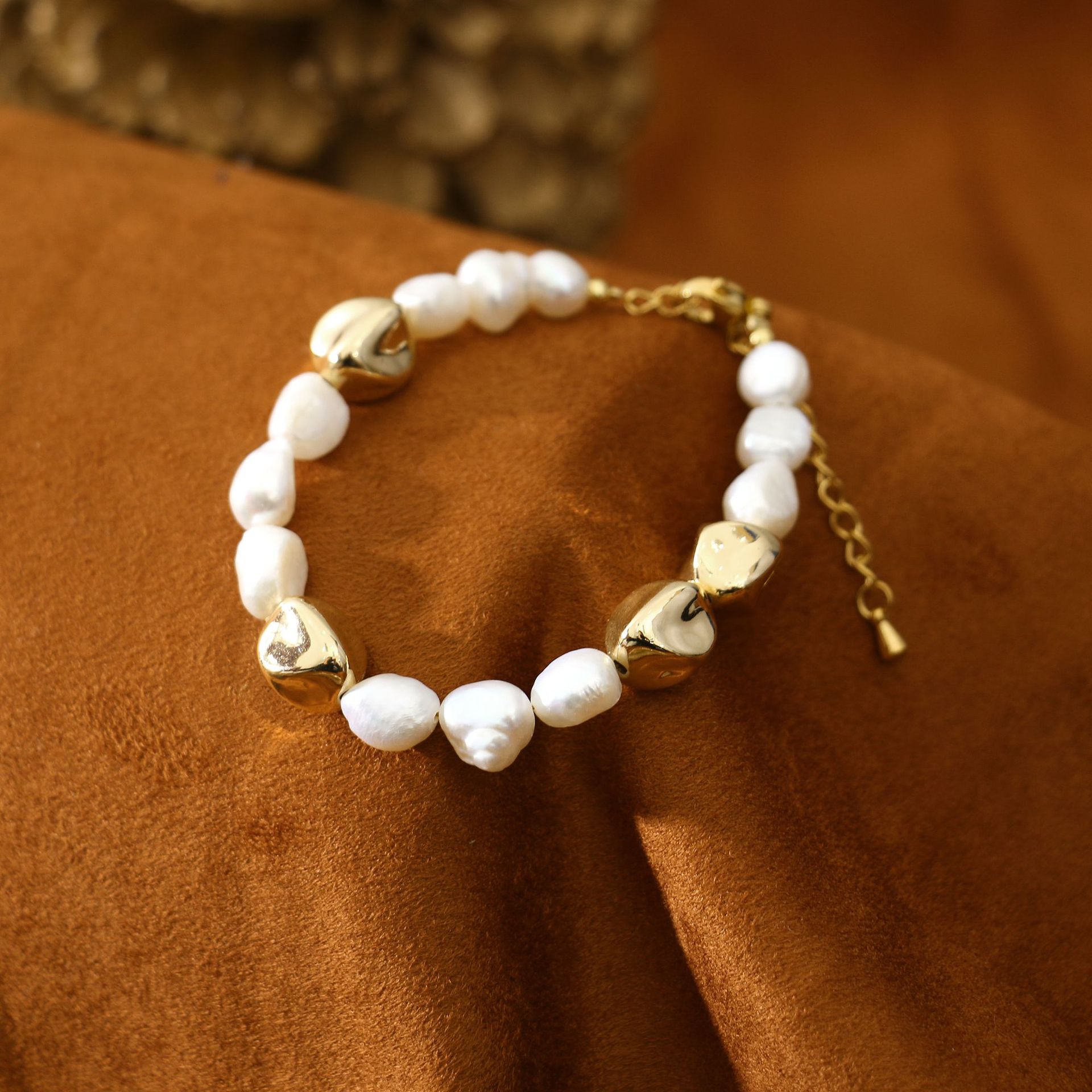 巴洛克搭PP隔珠淡水珍珠百搭手链小众设计感轻奢手镯闺蜜学生手饰详情4