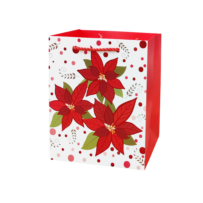 Wholesale and export of new Christmas holiday gift bags, powder-coated packaging bags and handbags in stock pic 5