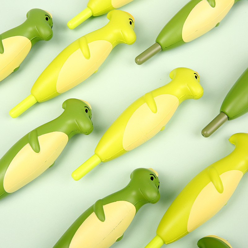 2021 New personalized stress-relieving stationery pen, Japanese-style simple student gel pen, office dinosaur-shaped stationery pen pic 5