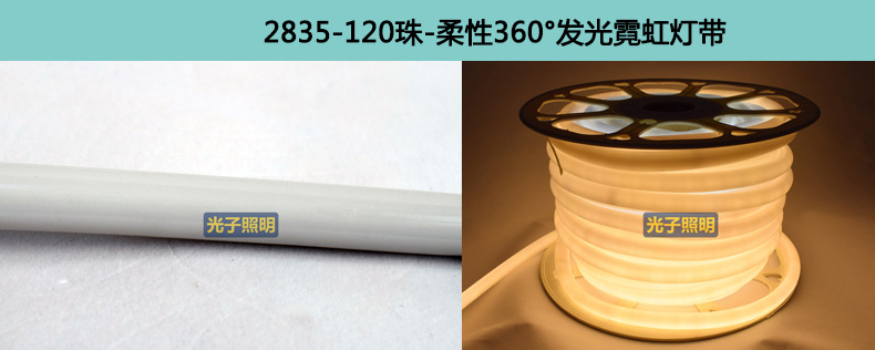 光子照明5050线性灯条5730 rgb柔性亮化贴片led 220v防水高压灯带详情51