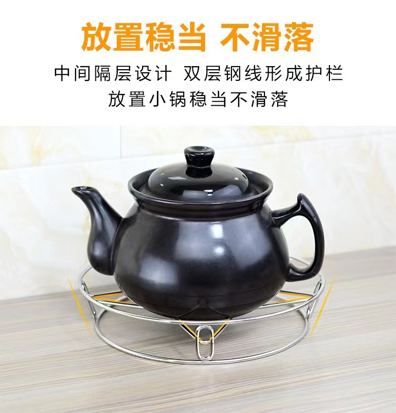 Stainless steel pot rack, kitchen multi-functional steaming rack, steam pot rack, water-proof and heat-insulating storage rack, wok rack wholesale pic 9