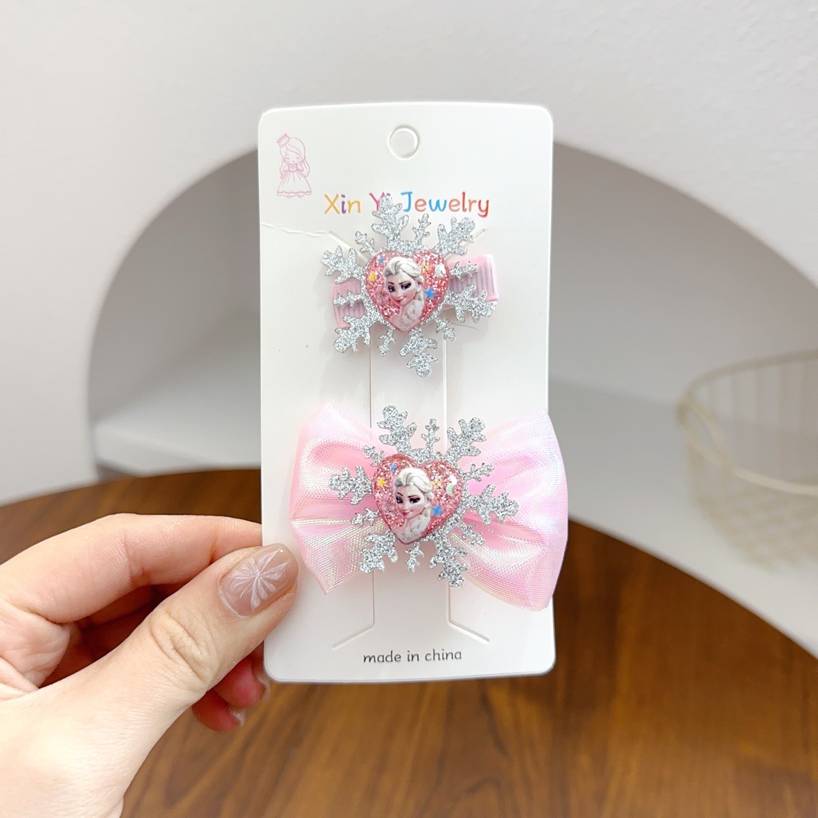 冰雪奇缘儿童发夹韩国公主发饰可爱艾莎公主假发辫儿童对夹发饰详情15