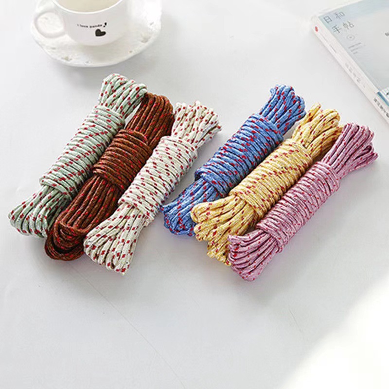 Thick 10-meter clothesline for drying quilts, hanging clothes, drying clothes, anti-slip portable clothesline, outdoor nylon rope, 2-yuan supply pic 3