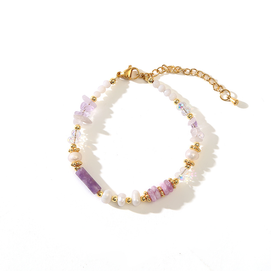 紫水晶贝壳紫东陵巴洛克珍珠项链轻奢饰品小众百搭气质复古锁骨链详情10