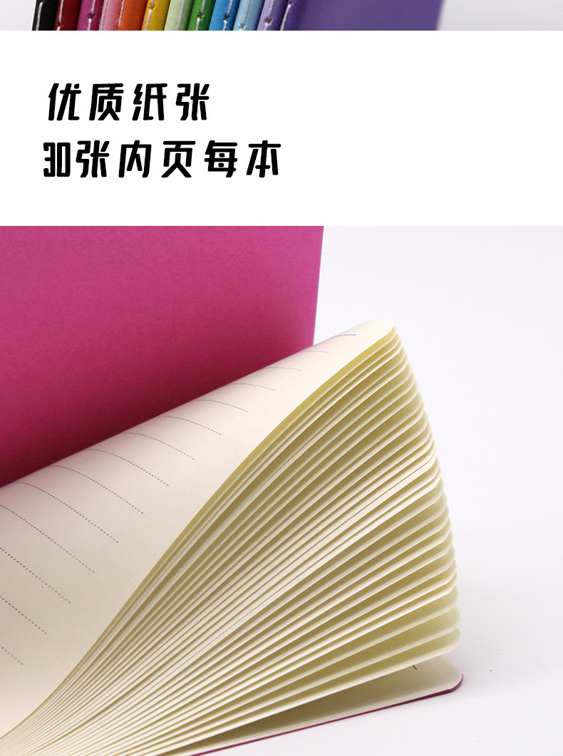 Cuaderno de notas personalizable para hacer cubierta imprimible logo publicidad cuaderno de trabajo engrosado códice suave cuaderno de hilo de coche personalizado pic 7
