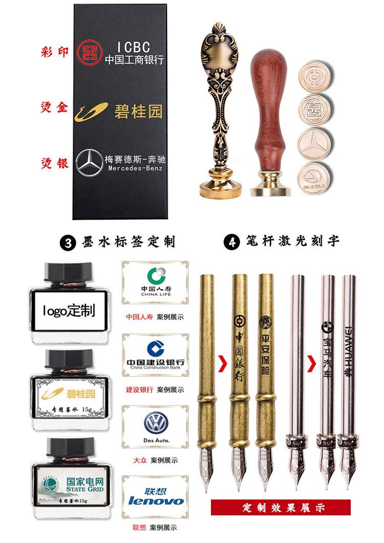 蓝孔雀纯色小花羽毛系列珍珠小花文艺范办公书写签字创意羽毛笔杆详情10