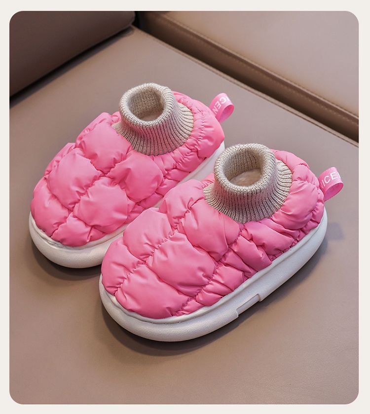 儿童棉拖鞋宝宝室内防滑软底居家棉鞋男女童室内保暖防水包跟棉鞋详情20