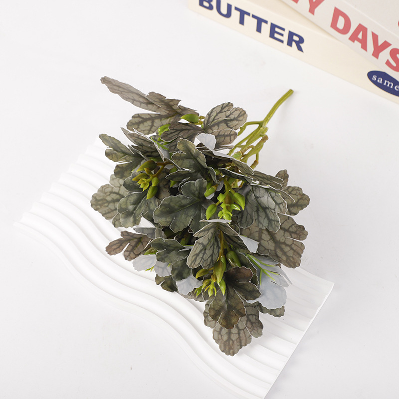 手感仿真兰花仿真花批发捧花工程11头菊花叶婚礼装饰摄影软装假花详情4