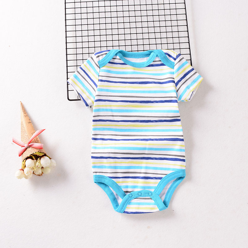 Summer 2021 new long-sleeved and short-sleeved crawling suits for infants and children aged 0-1, cartoon crawling suits, foreign trade miscellaneous styles, long-sleeved and short-sleeved crawling suits pic 23