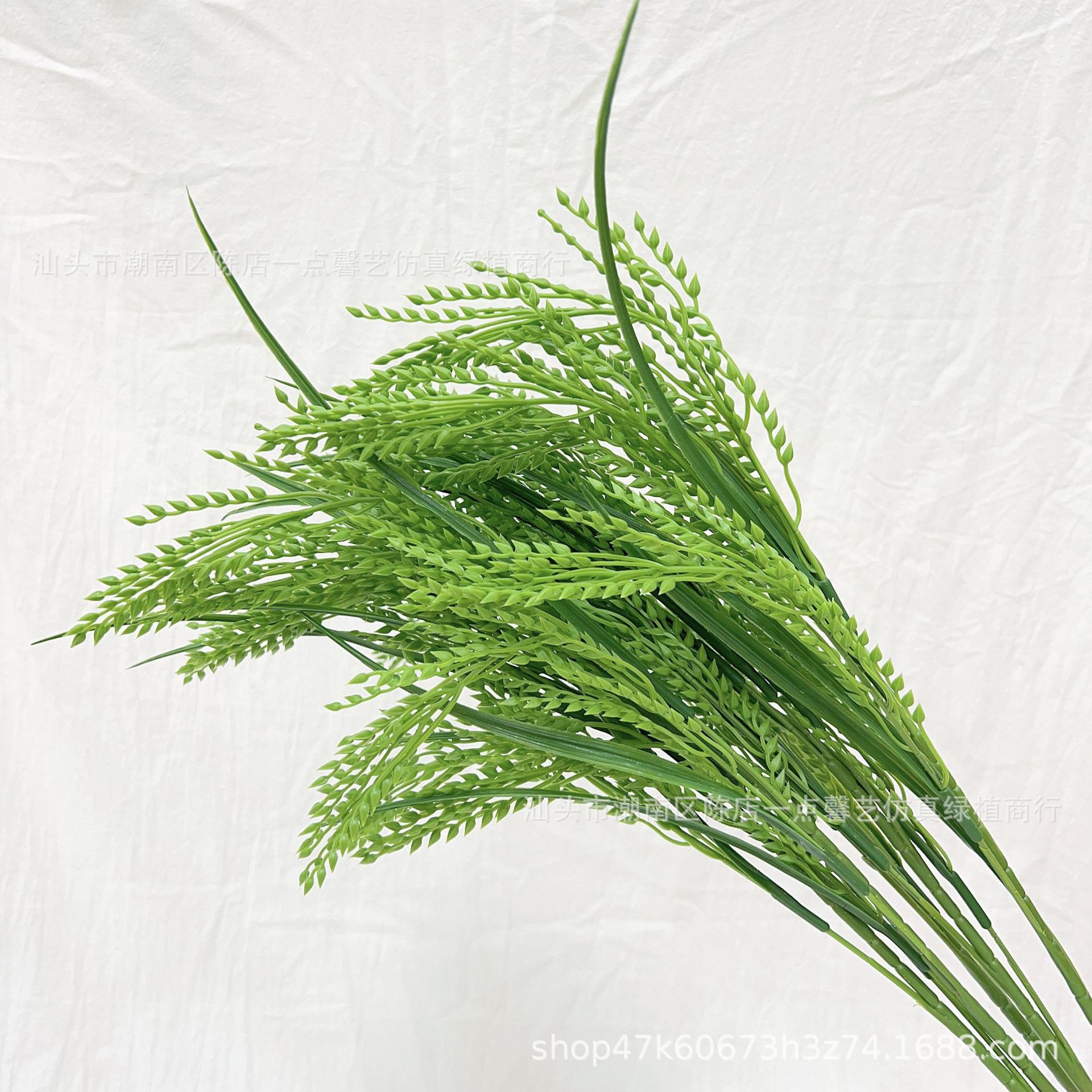 仿真麦穗道具禾苗塑料稻谷黄水稻金色植物稻穗道具加长杆麦穗花束详情6