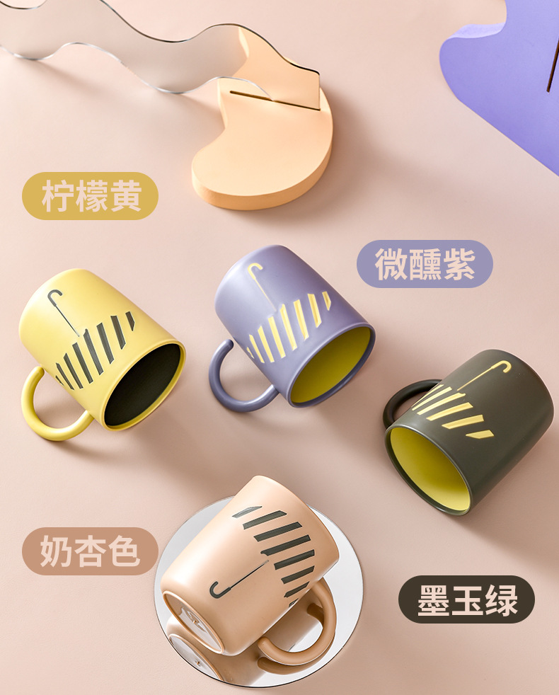 Simple cepillado tazas de enjuague conjunto de tazas de enjuague para mujeres cilindro para parejas tazas de tocador creativas un par versión coreana tazas de dientes lindos pic 4