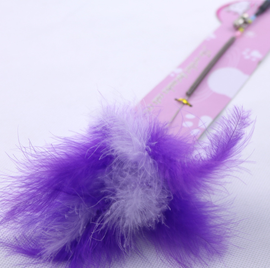 Small and lightweight purple cartoon cat toys are available in large stock pic 8