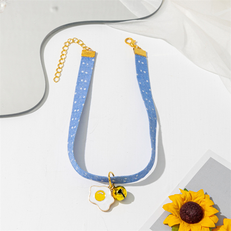 New cat collars, pet supplies wholesale, pet collars, candy-colored exquisite pendants, cat and dog safety necklaces pic 3