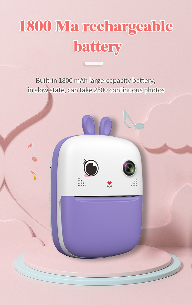 跨境批发儿童拍立得打印相机高清拍照录像源厂代发卡通玩具礼盒详情12