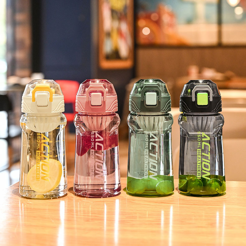 批发随手杯简约带过滤网塑料杯茶水分离750ml pc塑料学生水杯印字详情6