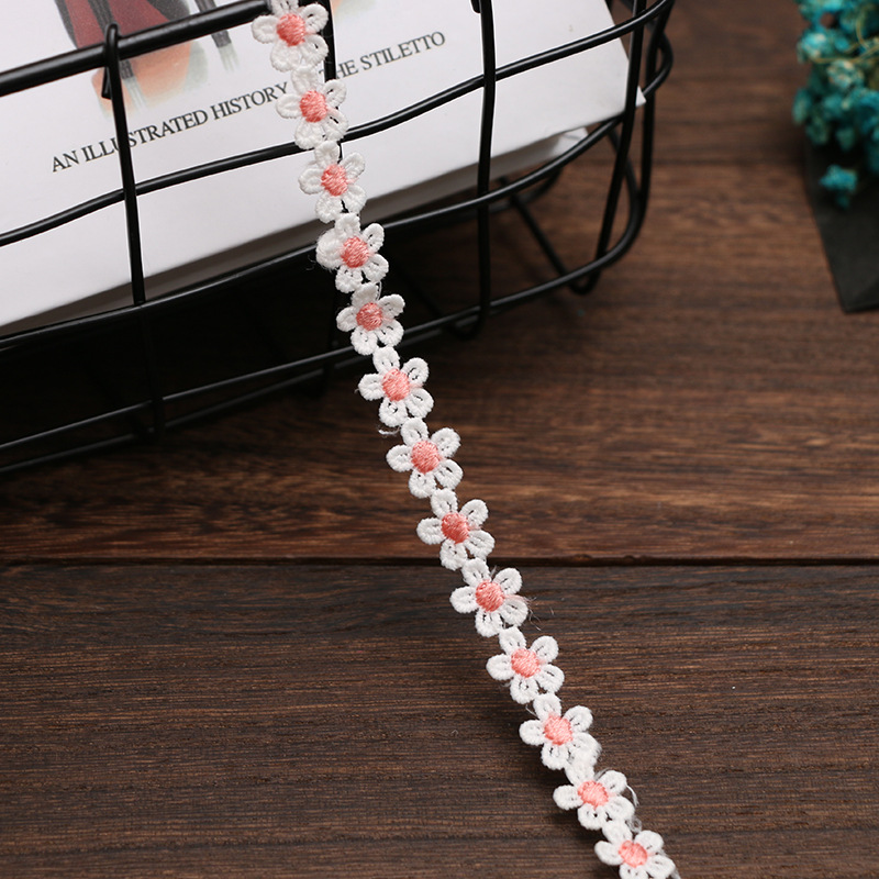 1.5CM water-soluble embroidered little bee lace, Daisy sunflower, DIY handmade accessories, clothing, hair accessories, fabric, tiled pic 16